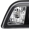 Spec-D Tuning 87-93 Ford Mustang 1 Piece Crystal Housing Headlight Black 2LCLH-MST87JM-RS